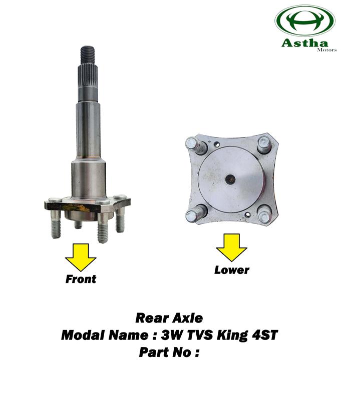 Axle Rear 3W TVS King 4St N/M